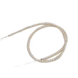 สร้อยคอมุกน้ำจืดธรรมชาติขนาด 3-4 มม. พร้อมสายต่อทอง 18K ปรับความยาวได้ แบบล็อคกระดูก จาก Zhuji - Product Image 5