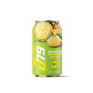 Bebida de jugo de piña J79 de 330 ml, nunca elaborada con concentrado, solo jugo natural, fabricante de bebidas de marca privada OEM ODM - Product Image 1