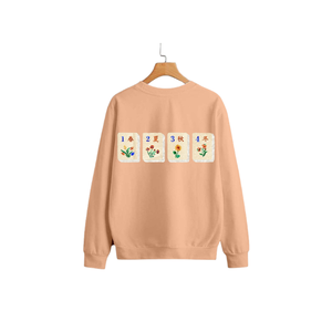 Sweat-shirt décontracté à sequins Mahjong, col rond, manches longues, respirant, écologique, pour femme et jeune, hiver/printemps, idéal pour le travail - Product Image 4