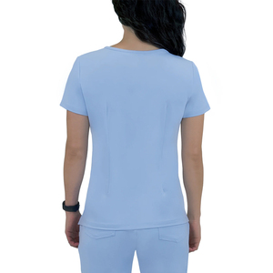 Uniformes Médicos OEM Slim para Mujer, Conjuntos de Uniformes de Enfermera, Uniformes Médicos Elásticos de Manga Corta, Conjuntos de Uniformes Médicos con Logotipo Personalizado 2027 - Product Image 4