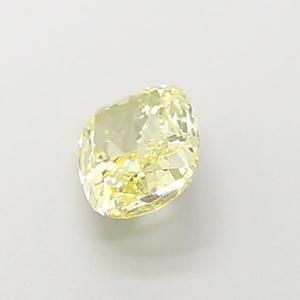 Diamant de laboratoire jaune intense de luxe, taille coussin, 1,09 carat, VS1, excellente qualité, pierre précieuse certifiée. - Product Image 3