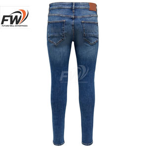 Jeans de mezclilla personalizados para mujer al por mayor 2026, cintura elástica, tiro medio, transpirables, moda de verano - Product Image 6