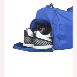 Blue Polyester <b>Duffel</b> <b>Bag</b> With Zipper Closure For Gym Fitness Exercise Sport Use - Product Image 4