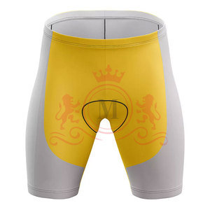 Ensemble maillot et short de cyclisme pour homme, jaune et gris, respirant, en polyester, pour adultes, uniforme de cyclisme - Product Image 6
