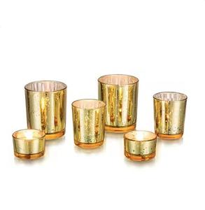 Photophore en verre de style moderne pour décoration de mariage, photophore en verre pour bougie parfumée avec impression premium en gros - Product Image 3