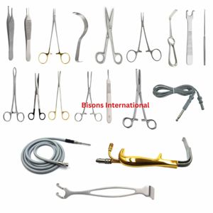 Juego de Instrumentos Quirúrgicos Manuales BISONS para Cirugía Estética y Plástica, Acero Inoxidable, Certificado CE - Product Image 1