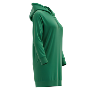Oversized Boxy <b>Hooded</b> Long T <b>Shirt</b> Drop Shoulder Heavyweight 100% Cotton Blank Unisex Streetwear OEM Wholesale Supplier - Product Image 2