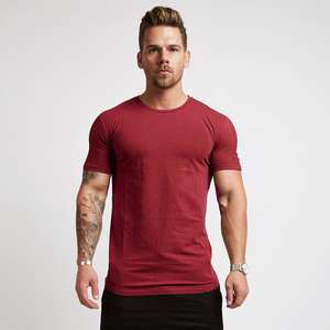 Camisetas Unisex de Estilo Moderno, Corte Holgado, Personalizadas con Serigrafía, Camisetas de Algodón Grueso para Hombre, Manga Corta, con Pedrería - Product Image 1
