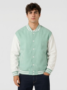 Premium Quality Leather Sleeve Wool Body <b>Baseball</b> Varsity <b>Jacket</b> 2026 <b>Men's</b> Waterproof Windproof Autumn Sale - Product Image 4