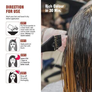 Exportador Indio de Tinte Natural para el Cabello Color Castaño, 100 g, Fórmula de Acción Rápida para una Coloración Rápida del Cabello, Disponible a Precio Directo de Fábrica - Product Image 4