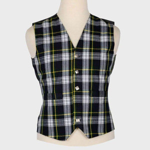 Traditional Dress Gordon Tartan Kilt <b>Vest</b> Scottish <b>Wool</b> Waistcoat Custom Handmade Factory Supplies - Product Image 1
