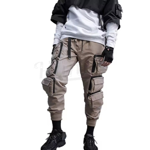 กางเกงคาร์โก้ผ้าวูลเนื้อปานกลาง ทรงลำลอง เอวกลาง แบบสั่งตัด ผลิตจากวัสดุรักษ์โลก ระบายอากาศได้ดี มีกระเป๋าหลายช่อง พร้อมเชือกผูก - Product Image 4