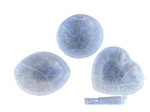 Cuenco Grande de Selenita Tallado a Mano con Ángel Grabado Personalizado, Feng Shui, 20x25cm - Product Image 3