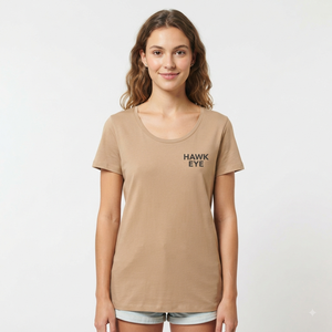 Camiseta de Manga Corta con Cuello Redondo para Mujer, Marca Hawk Eye, Color Sólido, Informal, de Algodón, Transpirable, para Primavera y Verano - Product Image 6
