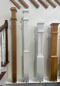 Columna de Escalera Personalizada de Roble Blanco Sólido, Sistema de Barandilla Interior Moderno Cuadrado, Marca EFS, Piezas de Escalera de Vietnam - Product Image 4