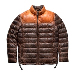 Leather Bomber <b>Jacket</b> <b>Summer</b> Streetwear Zipper Closure Stand Collar Solid Pattern Canvas Fabric - Product Image 1