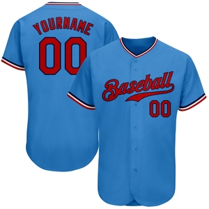 Maillot de baseball authentique OMMIZ INDUSTRY, best-seller en gros, personnalisé, noir, rouge, blanc royal, avec drapeau américain et aigle 3D - Product Image 6
