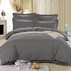 Parure de lit unie King Size en microfibre brossée peignée 200TC, lavable, non toxique, réutilisable, tissée, avec taies d'oreiller, pour hôpital - Product Image 1
