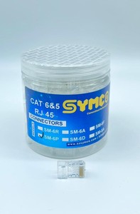 ขั้วต่อแบบ Pass-Through รุ่น SM-6P Cat6 ของ SYMCO (สีทอง, 1U) ปลั๊กโมดูลาร์อีเธอร์เน็ต 8P8C ขั้วต่ออีเธอร์เน็ต RJ45 ประสิทธิภาพสูง - Product Image 6