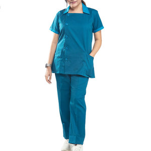 New Design Wholesale Factory Price Nursing Wear Plain Elastic Waist Drawstring Design Slim Fit Stretchable Women's <b>Scrub</b> Suits - Product Image 3