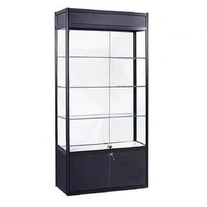 High Quality Display Glass <strong>Showcase</strong> Retail Shop Interior <strong>Design</strong> Extra Vision Glass Display Cabinet - Product Image 2