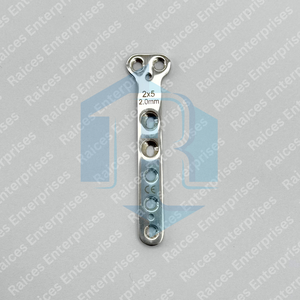 RAICES ENTERPRISES Placa de Bloqueo Ortopédica de 2.0mm, 2x5 Orificios, Acero Inoxidable, Certificación CE Clase II, Certificación ISO 13485, Veterinaria - Product Image 6