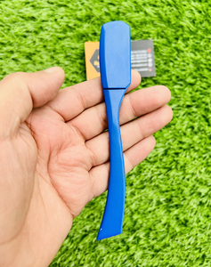 New Premium Blue Color Non-Folding Barber Straight Cut Throat <b>Razor</b> <b>Single</b> Edge <b>Blades</b> Stainless Steel Replaceable <b>Blade</b> - Product Image 4