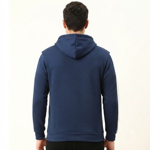 Sudadera con Capucha para Hombre, con Mangas en Contraste, Forro Polar Suave, Bolsillo Canguro, Cierre de Cremallera, Estilo Casual, Deportivo, Urbano, Impermeable, para Invierno - Product Image 2