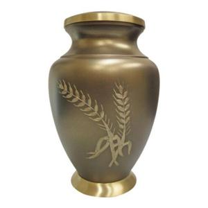 Urna Funeraria de Metal Rosa con Diseño de Rosa Dorada, Forma Redonda, Florero Conmemorativo, Urna Decorativa para Mesa, para Cenizas de Adultos - Product Image 3