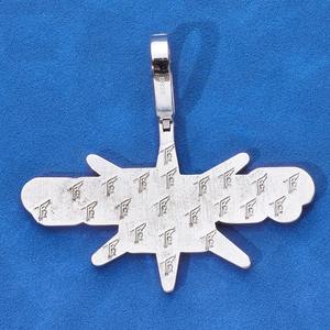 Colgante Personalizado Iced Out Teepee Co con Diamante Moissanita y Esmalte Morado, Joyería de Declaración Estilo Hip Hop - Product Image 5