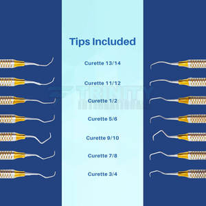 Meilleures ventes : Ensemble de curettes Gracey pour détartrage dentaire et planage radiculaire, fabriqué au Pakistan - Product Image 6