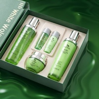 Set de Cuidado Facial de Aloe Vera, Hidratante, Tónico, Loción, Crema Aclarante, Estilo Coreano, Kit de Viaje para Rutina Diaria, para Todo Tipo de Piel