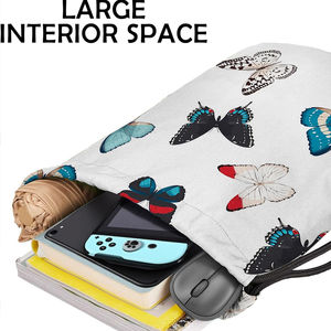 Wholesale Polyester <b>Backpacks</b> Draw String Bag Custom Logo Waterproof Nylon <b>Drawstring</b> Bags With Sports <b>Drawstring</b> Bags - Product Image 3