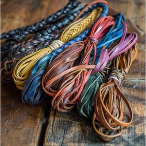 Genuine <b>Leather</b> Cord Available In Custom Color Customizable Designs Eco Friendly <b>Leather</b> Cord For jewelry Making Accessories - Product Image 6