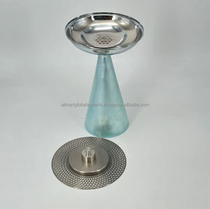 Quemador de Incienso Metálico Premium con Base de Mármol, Elegante Quemador Árabe de Bakhoor para Fragancia del Hogar y Decoración Espiritual, con Tapa de Jaula Pulida - Product Image 3