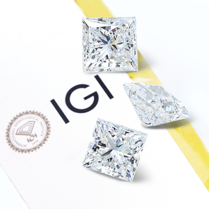 Diamante de laboratorio con certificado IGI de 2 quilates, corte princesa, color D, claridad VS1, joyería fina, diamante de laboratorio con corte princesa, mejor precio al por mayor. - Product Image 1