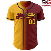 Maillot de baseball personnalisé à rayures fines |   Uniforme d'équipe de sublimation |   Vêtements de sport personnalisés avec nom et numéro