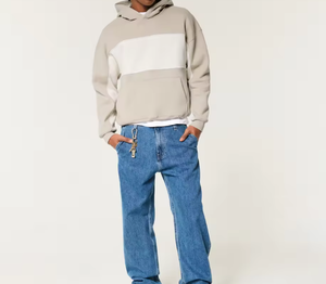 Sudadera con capucha de bloques de color para hombre – Sudadera informal estilo streetwear con bolsillo canguro - Product Image 6