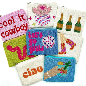 Pochettes à monnaie brodées avec des points de croix et des travaux de couture présentant des créations de MD HANDICRAFTS - Product Image 2