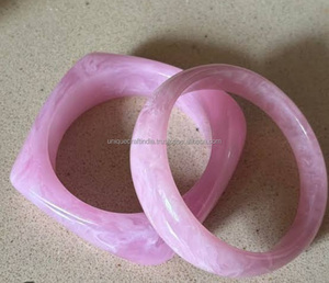 Brazaletes de Mujer de Primera Calidad Hechos a Mano con Resina con Infusión de Naturaleza, Patrones Coloridos Únicos, Piedra Principal de Diamante, Regalos al por Mayor - Product Image 3