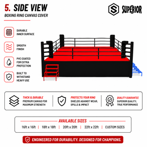 Nouveau revêtement de sol en toile pour ring de boxe, personnalisé, premium, durable et antidérapant, pour salle de sport et boxe, par Superior - Product Image 6