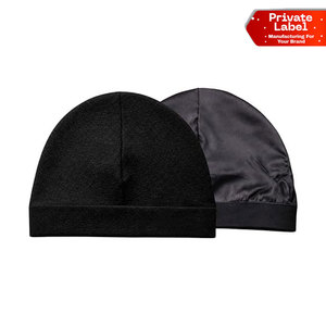 Bonnet en satin personnalisé avec logo, bonnet soyeux, bonnet à dôme lisse, bonnet de nuit, vente en gros de bonnets en satin vierges, bonnet en soie imprimé sur mesure - Product Image 1