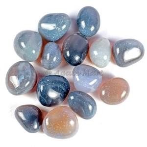 Vente en gros de pierres précieuses d'agate naturelle de haute qualité, pierres roulées sculptées, cristaux colorés assortis - Product Image 6