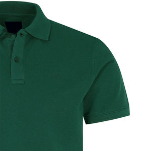 Chemise polo homme en coton, bicolore rouge et noir, impression de logo personnalisée - Product Image 2