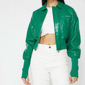 Hot Sale New Arrival Baseball Jacket <b>Covered</b> <b>Button</b> Style Wool Fabric Women University School Lettermen Embroidery Jacket - Product Image 2
