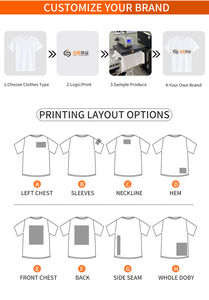 Nueva Camiseta con Logotipo Personalizado en Impresión 3D Puff, Camiseta de Algodón Grueso con Hombros Caídos para Hombre, Estilo Casual, Camiseta Lisa para Hombre - Product Image 5