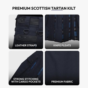 Fabricant de kilt sur mesure pour hommes, kilt écossais en tartan de qualité supérieure, vêtements traditionnels des Highlands, vente en gros OEM - Product Image 3