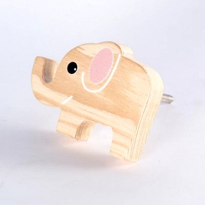 Nouveauté : Boutons de tiroir en bois de pin pour enfants, poignées d'éléphant pour armoire et commode, de haute qualité et durables, pour chambre à coucher - Product Image 1