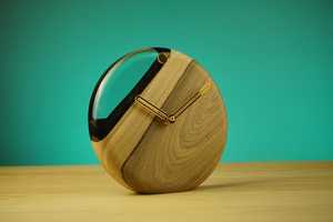 Handmade Walnut Wood Resin Desk <b>Clock</b> Modern Office Decor - Product Image 3