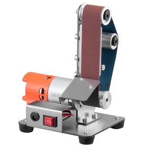 Levigatrice a Nastro Mini 3-in-1 a 7 Velocità Regolabili con Nastro Abrasivo da 13'' x 1.2'' e Disco Lucidante/Levigante da 2.75'' Combo Avanti/Indietro - Product Image 1